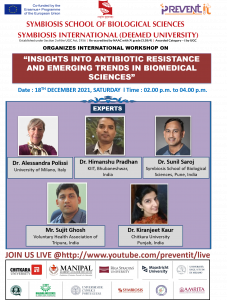 International Workshop on “Insights into Antibiotic Resistance and Emerging Trends in Biomedical Sciences” by Symbiosis International (Deemed) University