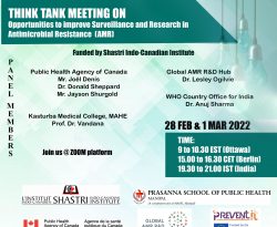 International meeting on “Surveillance and Research on Antimicrobial Resistance (AMR)” by Manipal Academy of Higher Education (MAHE)