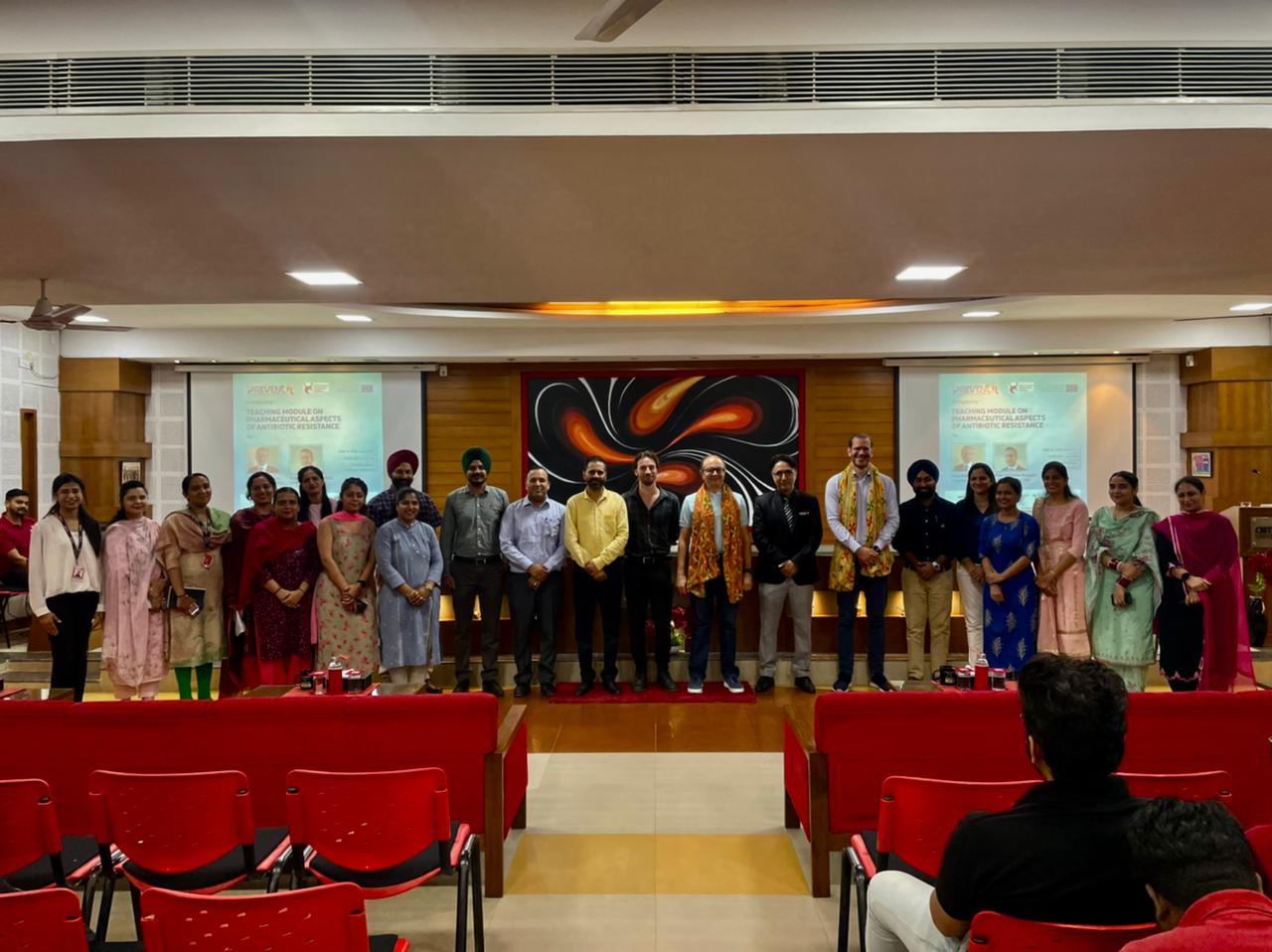 Teaching Module on ‘Join hands to combat Antibiotic Resistance’ by Prof. Paolo Rocco and Prof. Umberto Musazzi at Chitkara University, Punjab, India