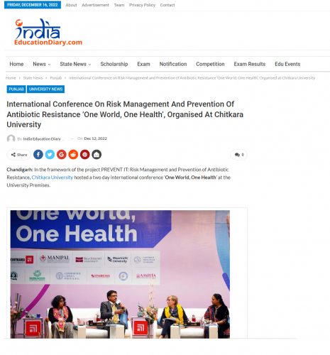 India Education Diary publishes about PREVENT IT International Conference