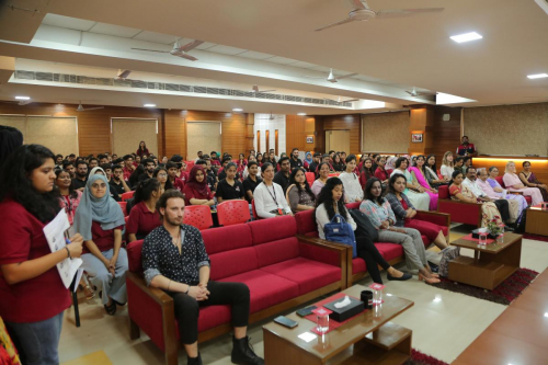 The students attending the International Workshop a Chitkara University