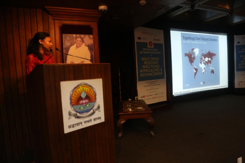 Dr. Rakshitha K. during her session on Antibbiotic Resistance