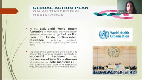 Dr. Kiranjeet Kaur discussing the global action plan on AMR