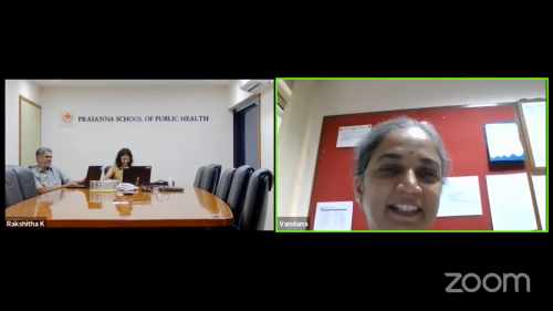 Dr. Vandana K. answering to the queries of the participants